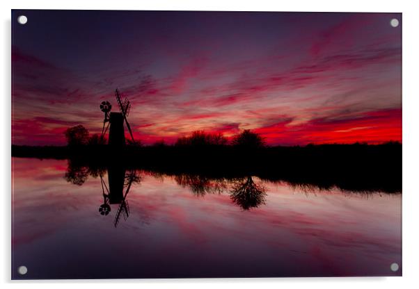 Stunning Norfolk Sunset mark 2 Acrylic by Paul Macro