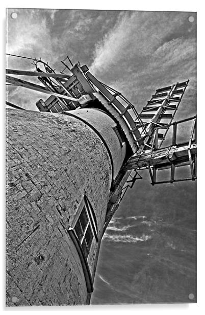 Looking up at Thurne Windmill Acrylic by Paul Macro