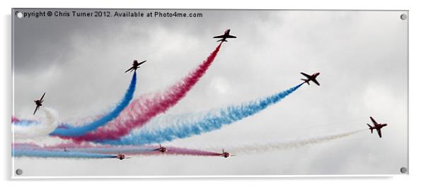 Red Arrows - The Break Acrylic by Chris Turner