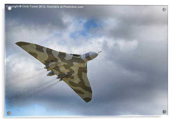 Avro Vulcan - XH558 Acrylic by Chris Turner