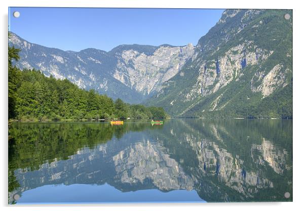 Valley reflections Acrylic by Ian Middleton