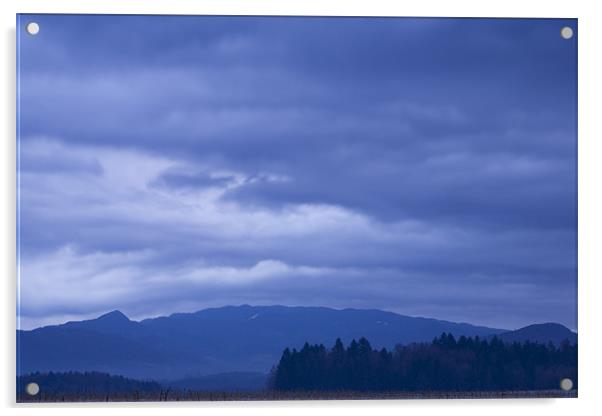 moody sky at dawn Acrylic by Ian Middleton