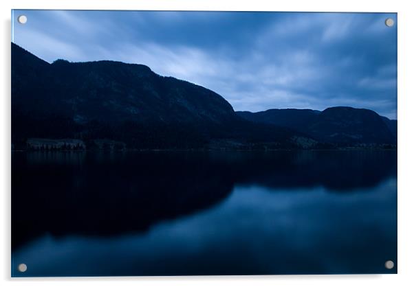 Lake Bohinj at dusk Acrylic by Ian Middleton