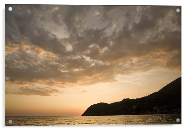 Levanto Beach, Liguria, Italy Acrylic by Ian Middleton