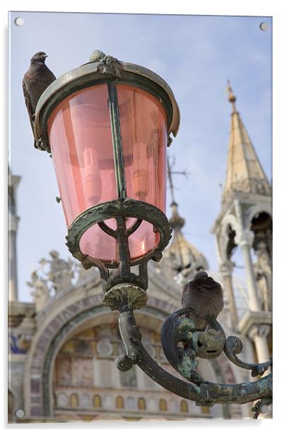 Venice, Italy. Acrylic by Ian Middleton