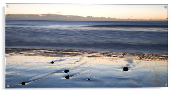 Ballynaclash beach at dawn Acrylic by Ian Middleton
