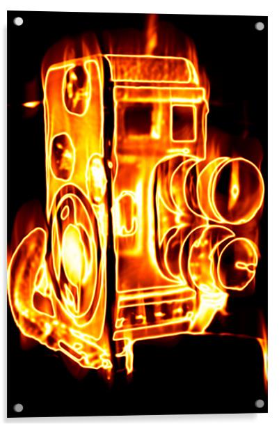 Burn camera burn Acrylic by Jean-François Dupuis