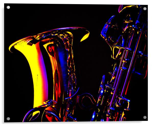 saxophone Acrylic by Jean-François Dupuis