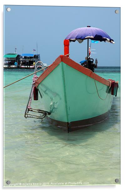 thai boat Acrylic by milena boeva