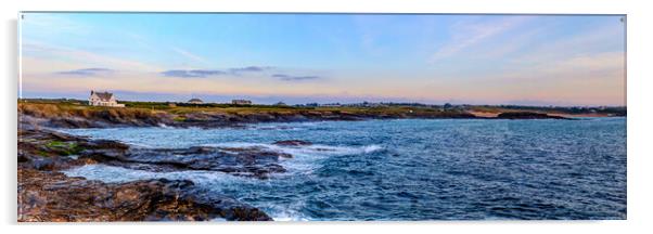Boobys Bay Constantine Bay Panoramic Acrylic by Oxon Images