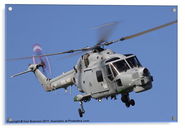Royal Navy Lynx Acrylic by Oxon Images
