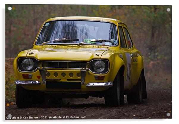 Ford Rally Escort Acrylic by Oxon Images