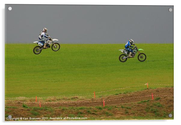 Moto Cross Jump Acrylic by Oxon Images