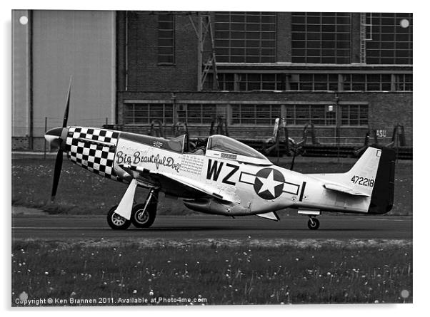 Big Beautiful Doll P51 Mustang Acrylic by Oxon Images