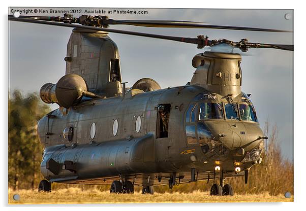RAF Chinook Acrylic by Oxon Images