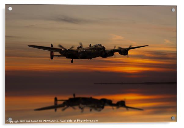 Lancaster Bomber Landfall Acrylic by Oxon Images