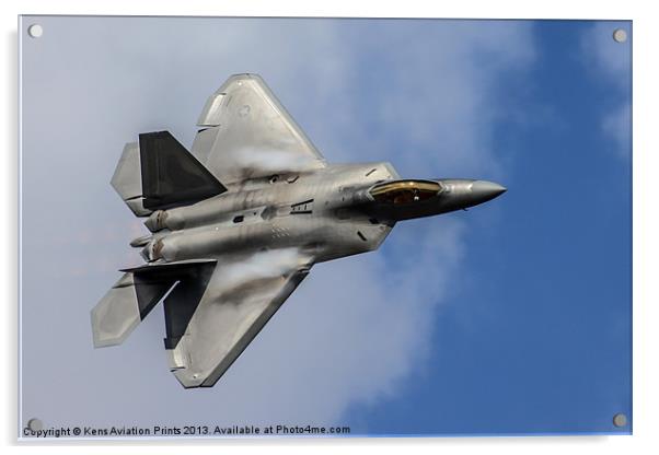 F22 Raptor RIAT 2010 Acrylic by Oxon Images