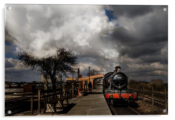 GWR Steam Train at Platform Acrylic by Oxon Images