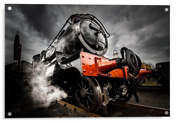 Steam Locomotive Acrylic by Oxon Images