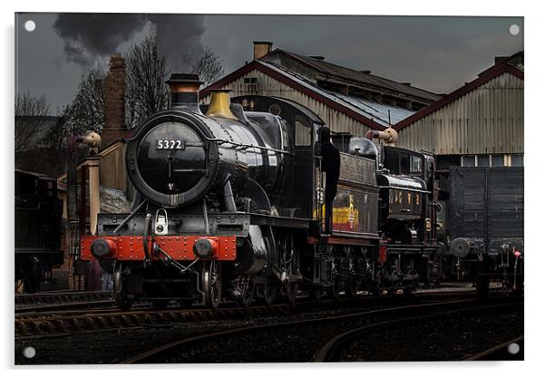 BR Steam train pannier Tank Acrylic by Oxon Images