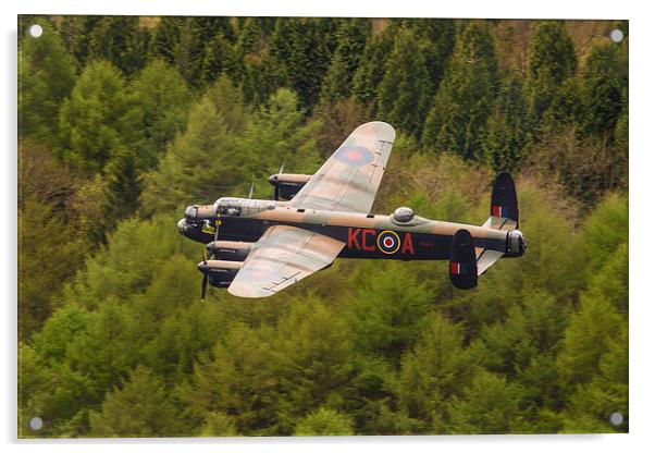 Lancaster at Derwent Dam Acrylic by Oxon Images