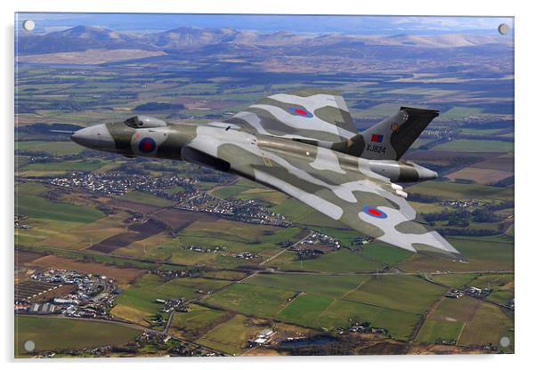 Vulcan Bomber XJ824 Scotland Acrylic by Oxon Images