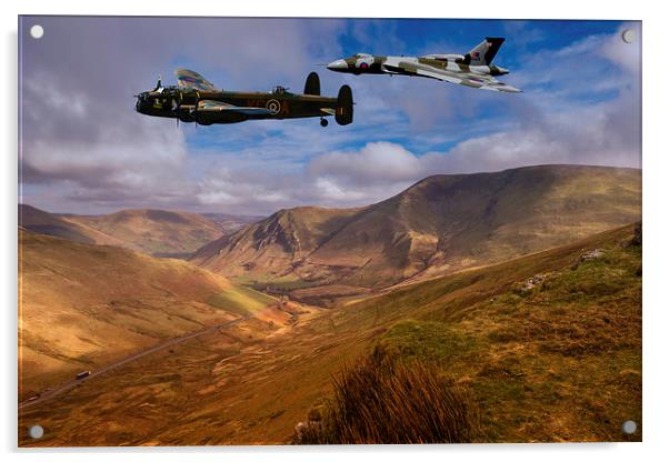 Avro over Wales Acrylic by Oxon Images