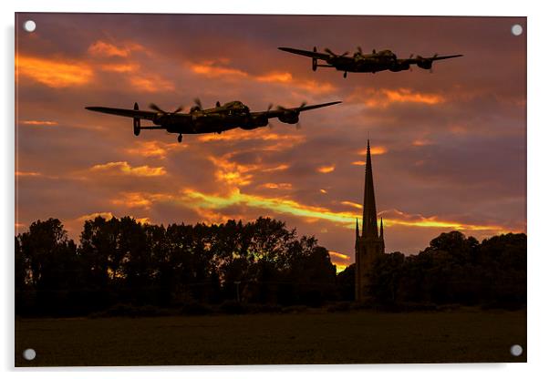 Lancs over Lincolnshire Acrylic by Oxon Images
