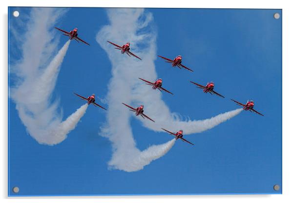  Red Arrows at Dawlish Acrylic by Oxon Images