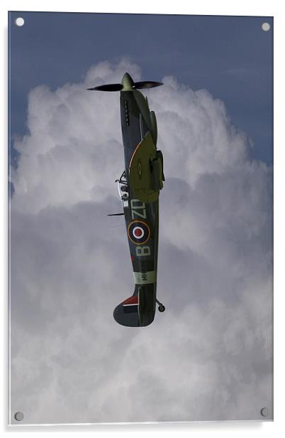  Spitfire MH434 vertical Acrylic by Oxon Images