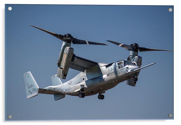  Bell Boeing V22 Osprey RIAT Acrylic by Oxon Images