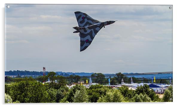 Incredible Vulcan Take off RIAT 2015 2 Acrylic by Oxon Images