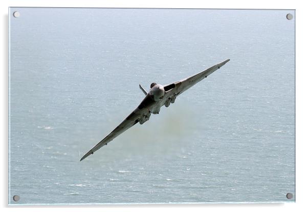  Vulcan over the sea Beachy Head Acrylic by Oxon Images