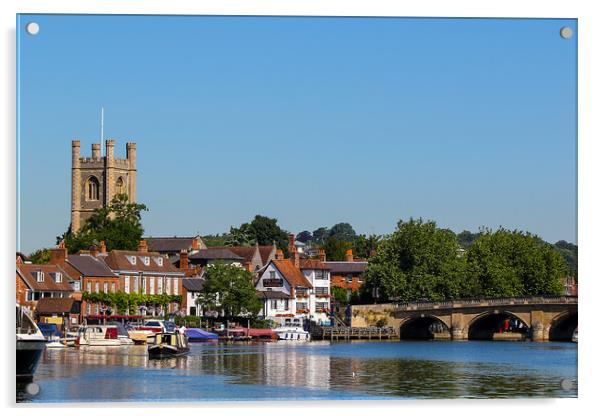 Henley On Thames Acrylic by Oxon Images