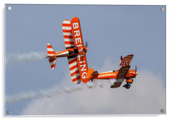 Breitling wing walker pair Acrylic by Oxon Images