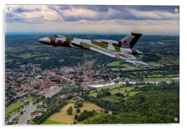 Vulcan XH558 over Henley Acrylic by Oxon Images