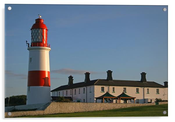 Souter Lighthouse in Sunderland Acrylic by Oxon Images