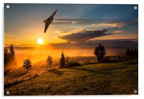 Vulcan Bomber Misty Dawn Acrylic by Oxon Images