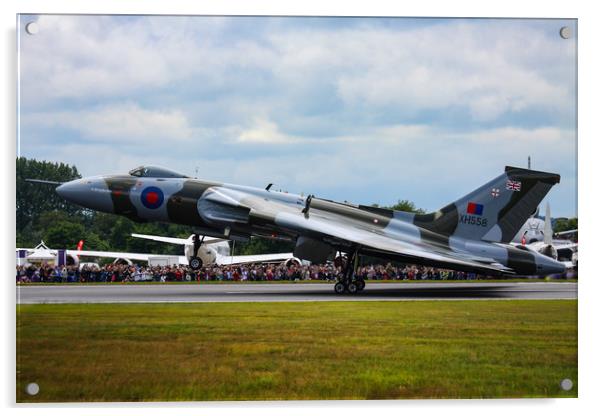 Vulcan landing at RIAT Acrylic by Oxon Images