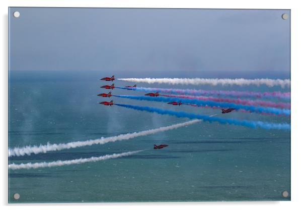 Red Arrows Goose Formation at Eastbourne Acrylic by Oxon Images