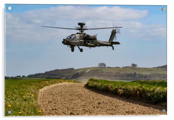 Army Air Corps Apache SPTA Acrylic by Oxon Images