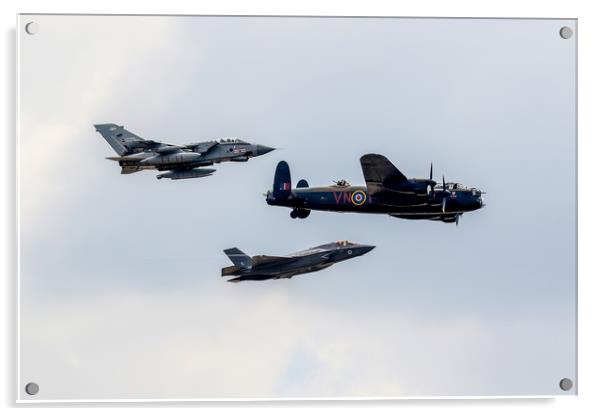 Dambusters tribute flypast  Acrylic by Oxon Images