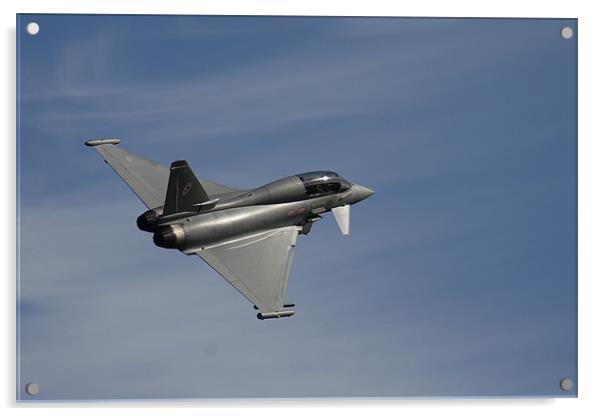 Eurofighter Typhoon Banking away Acrylic by Oxon Images