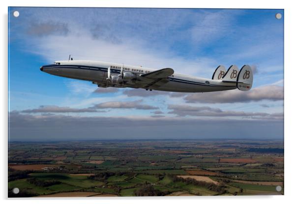 Lockheed Super Constellation Acrylic by Oxon Images
