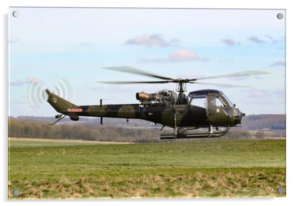 British Army Westland Scout Acrylic by Oxon Images