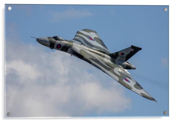 Avro Vulcan bomber XH558 Acrylic by Oxon Images