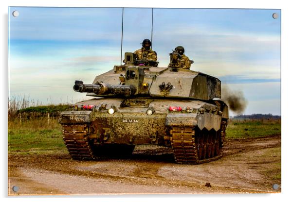 Challenger 2 Main Battle Tank Acrylic by Oxon Images