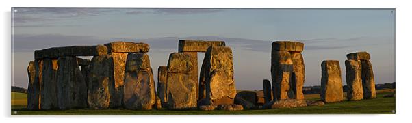 Stonehenge panorama Acrylic by Oxon Images