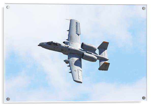 Spangdahlem A10 Warthog Acrylic by Oxon Images