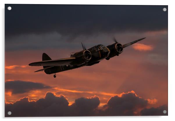 Bristol Blenheim  MkIF Night Fighter Acrylic by Oxon Images